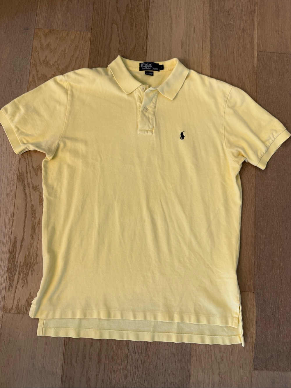 EUC Men’s Vintage Y2K Polo Ralph Lauren Light Yellow Polo Shirt - Size L